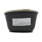 Futterschüssel in anthrazit mit hellem Deckel und Carevallo Logo Aufkleber