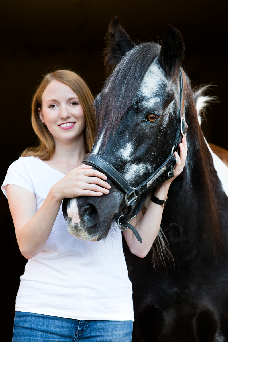 Irish Tinker Stute Mandy mit Isabel